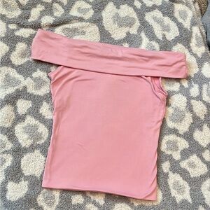Windsor Pink Off-Shoulder Blouse